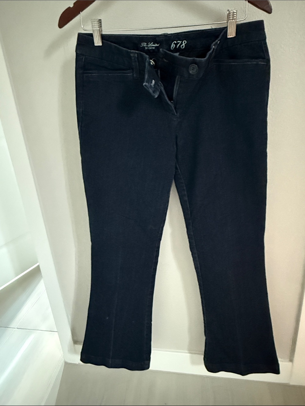 The Limited Black Flare Jeans Wide Leg